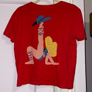 Outdoor Voices Nashville Dolly Parton cropped graphic t shirt